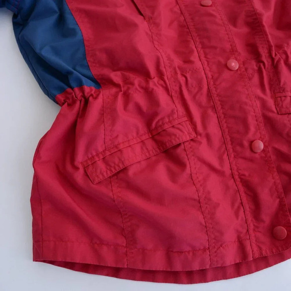 Vintage Northern Reflections Cottage Essentials Red w Blue Zip Up Hood Jacket M - Picture 8 of 13